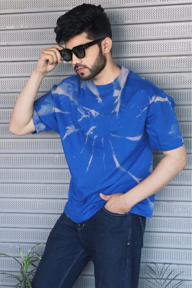 Wottowear Oversized Unisex Tie & Dye T-Shirt – 100% Cotton | 240 GSM