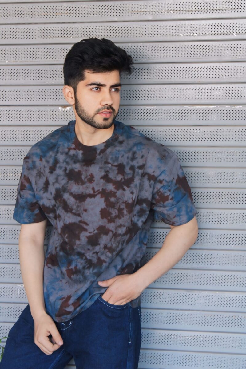 Wottowear Oversized Unisex Tie & Dye T-Shirt – 100% Cotton | 240 GSM