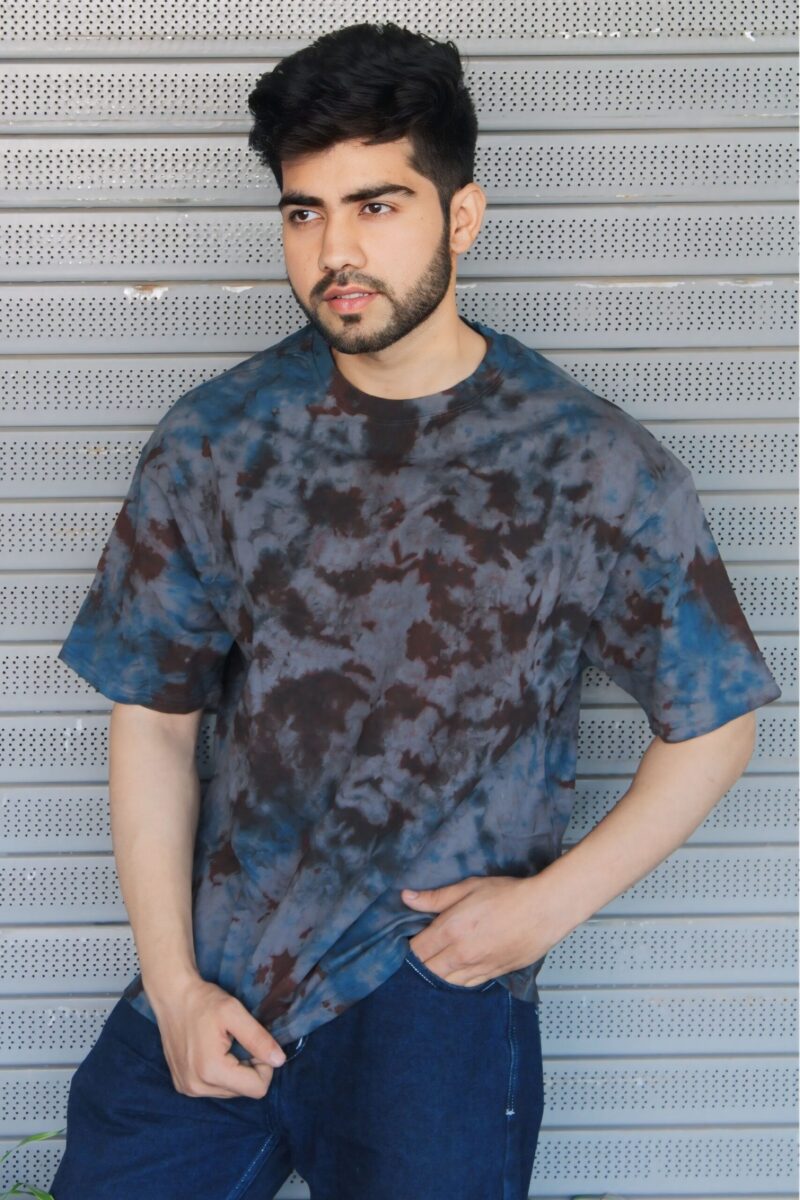 Wottowear Oversized Unisex Tie & Dye T-Shirt – 100% Cotton | 240 GSM