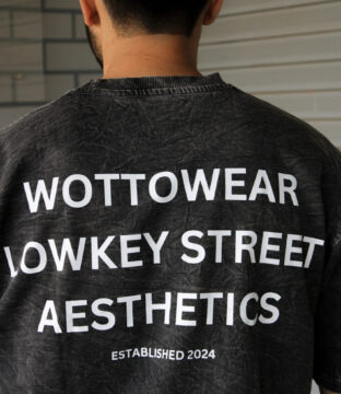 Wottowear Oversized Unisex Acid Wash T-Shirt | 100% Cotton | 240 GSM