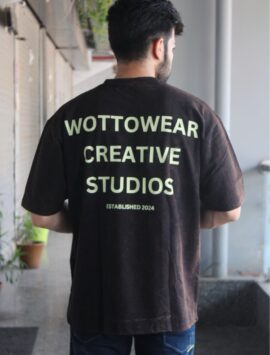 Wottowear Oversized Unisex Acid Wash T-Shirt | 100% Cotton | 240 GSM