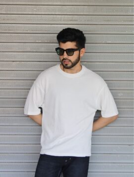 Wottowear Oversized Unisex Waffle T-Shirt – Black & White